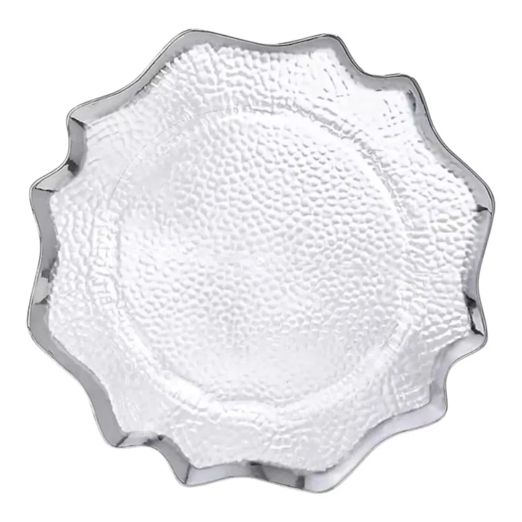 Charger plate star silver