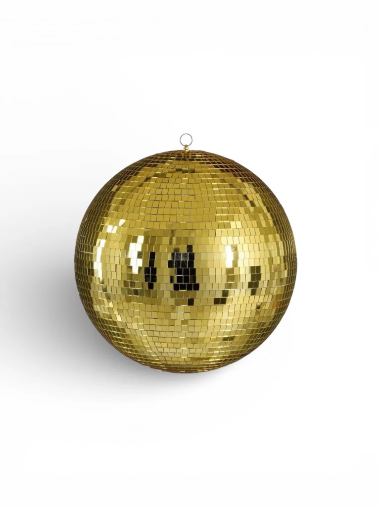 Golden disco balls