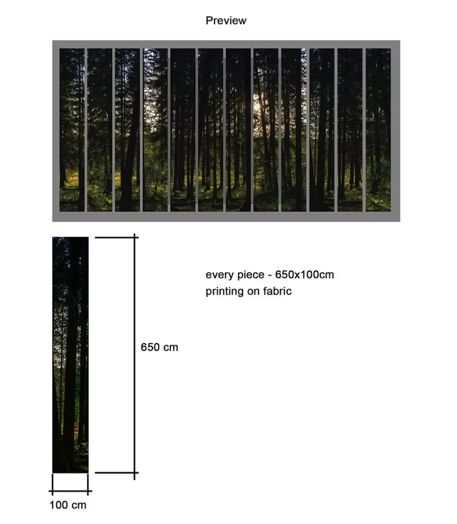 Drapery forest thematics