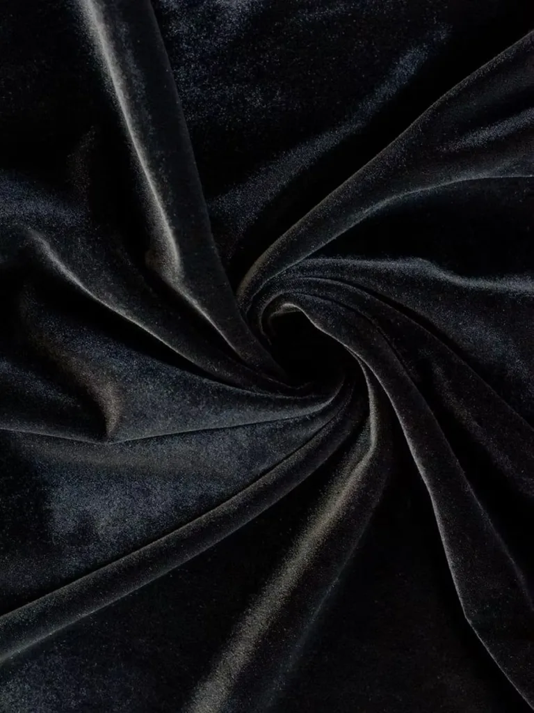 Drapery black velour
