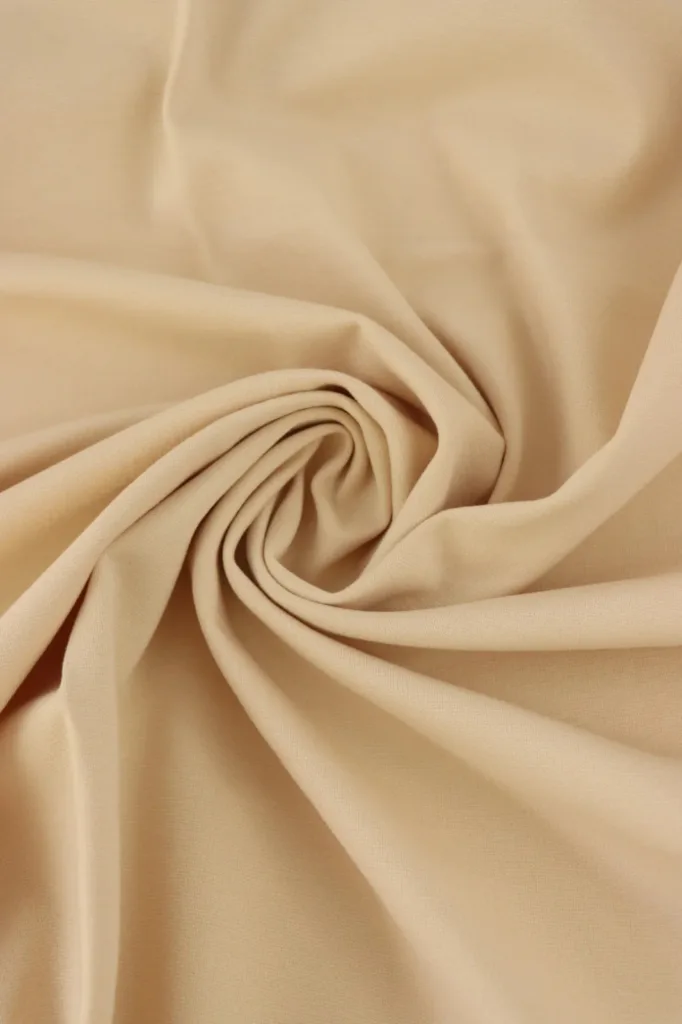 Drapery beige chiffon