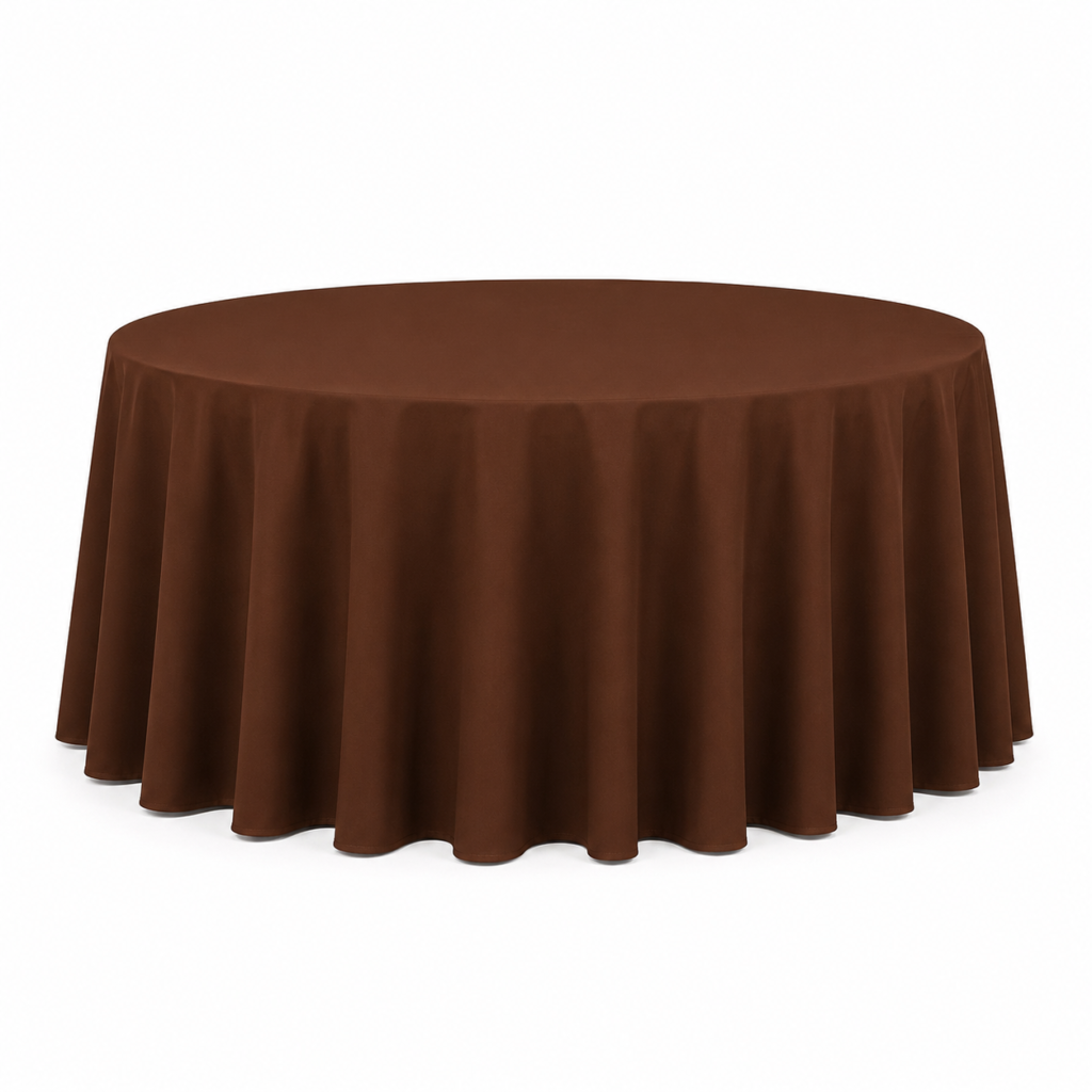 Brown tablecloth Ø320