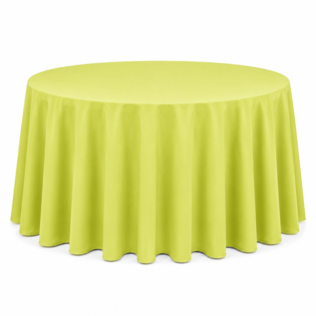 Lime green tablecloth Ø320