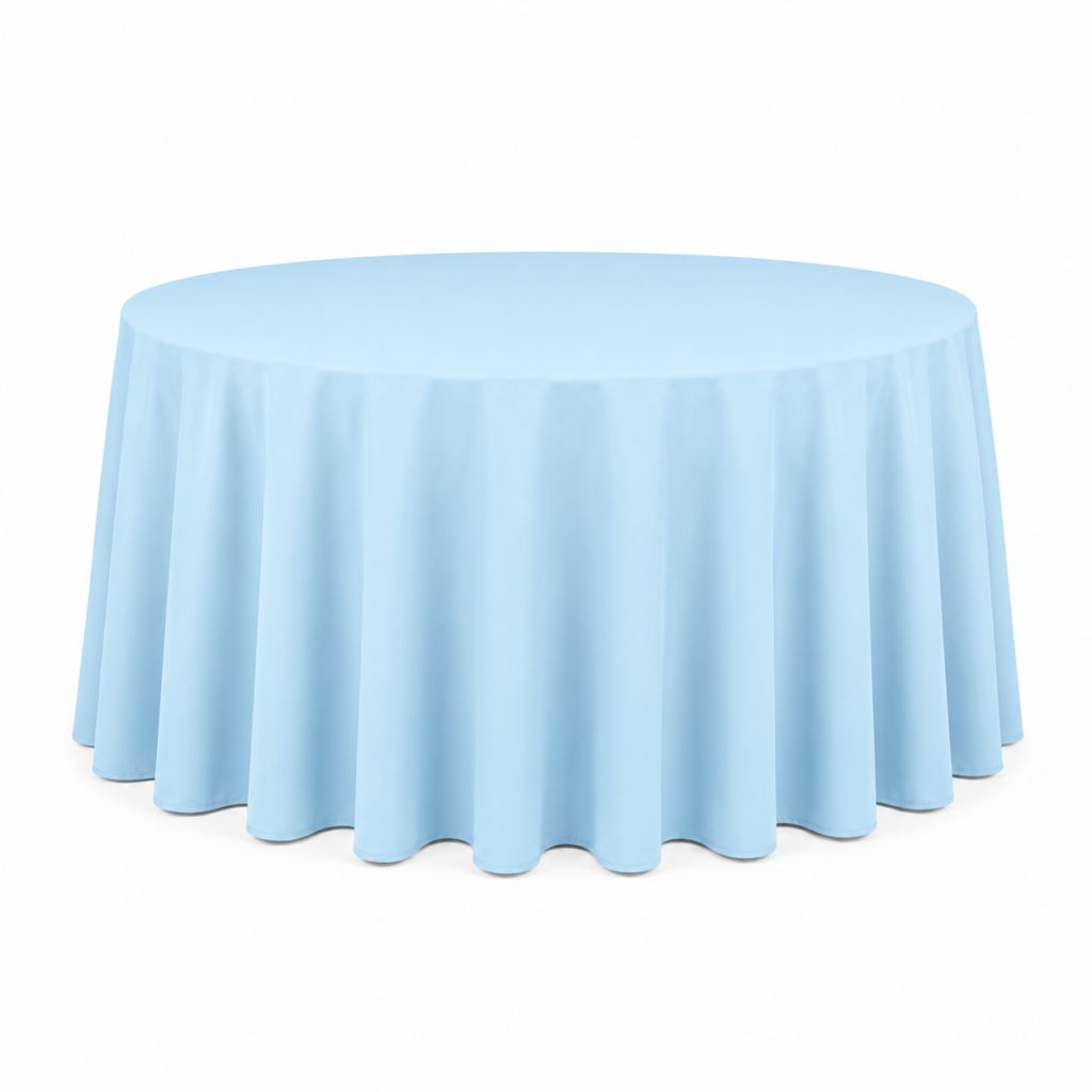 Light blue tablecloth Ø320