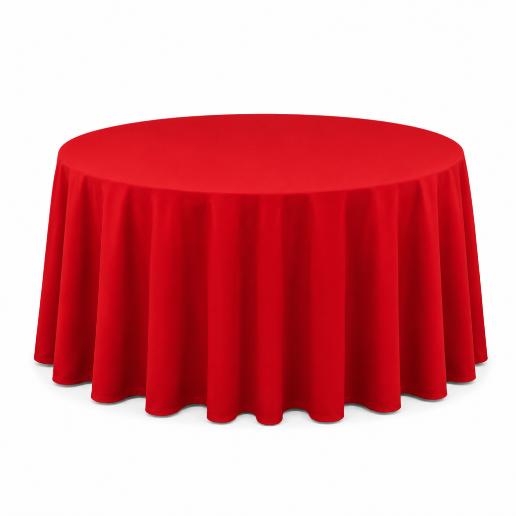 Red tablecloth Ø320