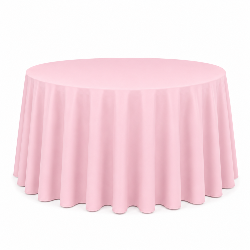 Light pink tablecloth Ø320