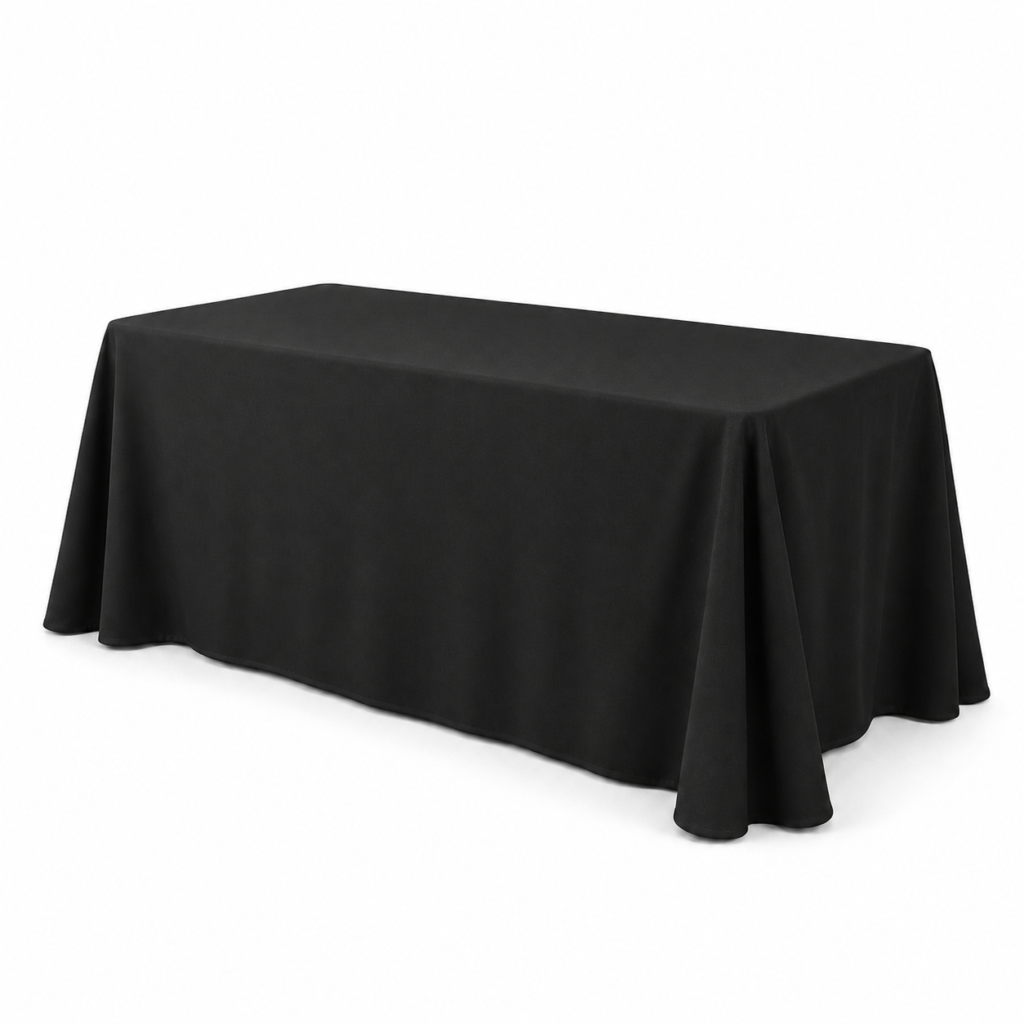 Rectangular tablecloth – black