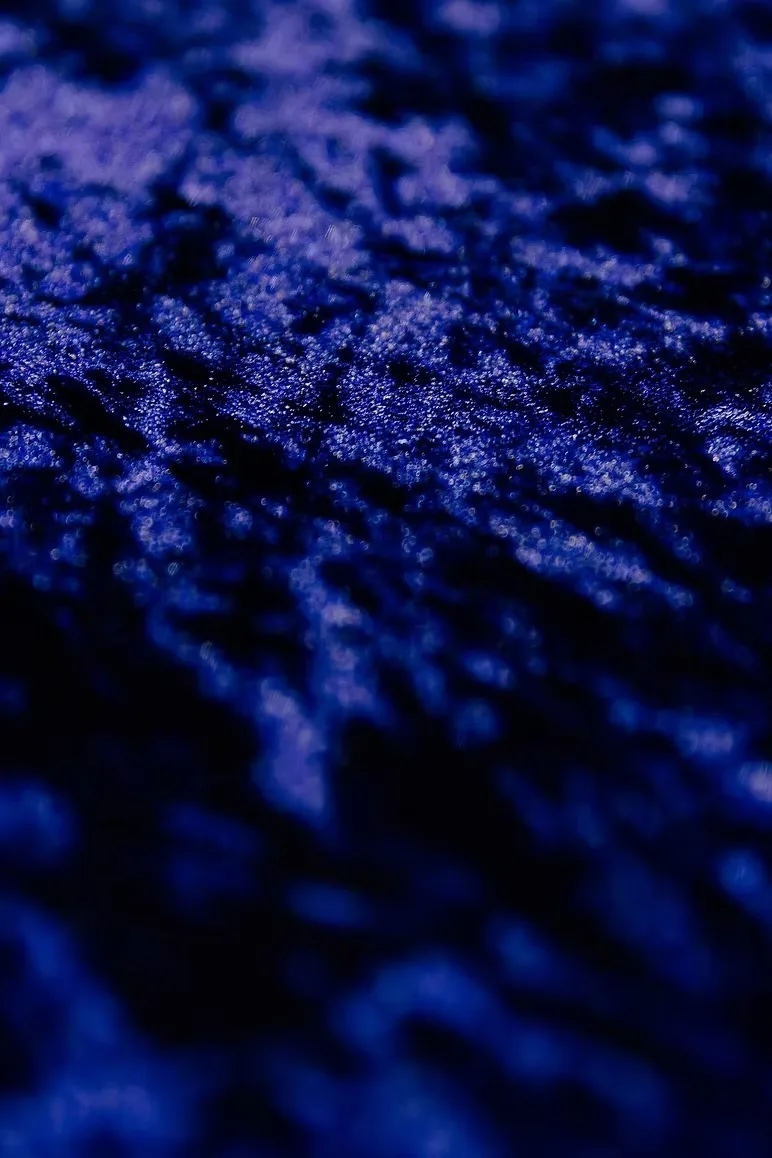 Rectangular velour tablecloth – dark blue — event decor rental