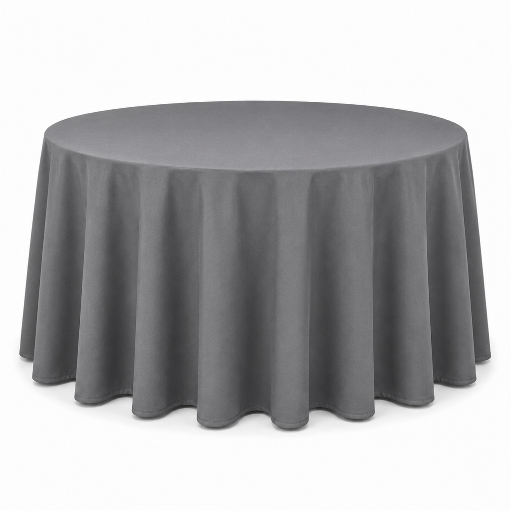 Dark gray tablecloth Ø320