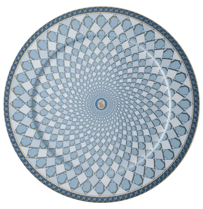 Light blue charger plate