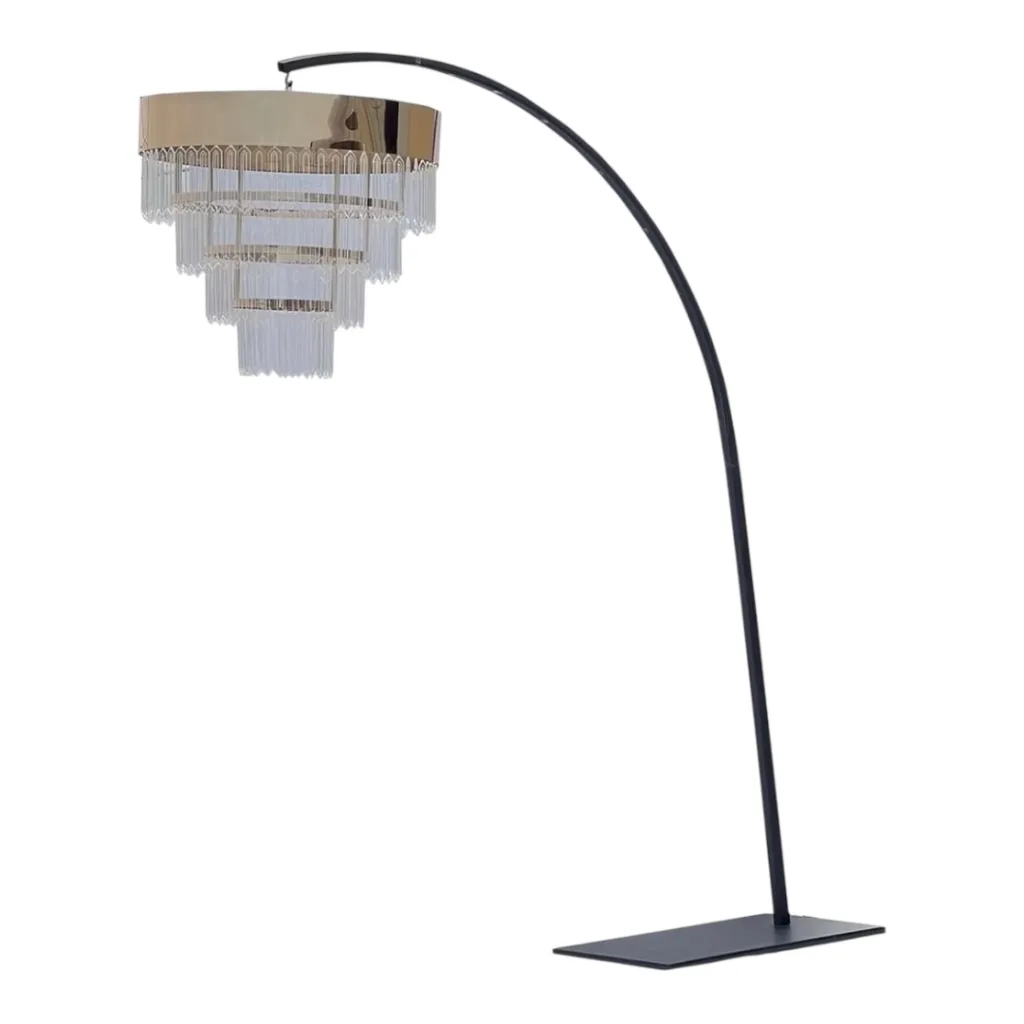 Black stand for chandeliers or disco balls