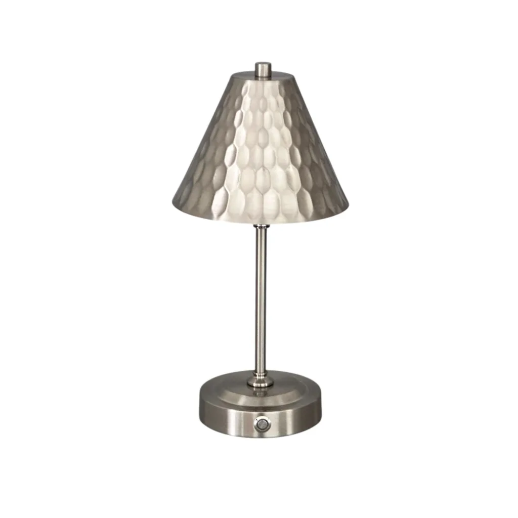 Silver table lamp