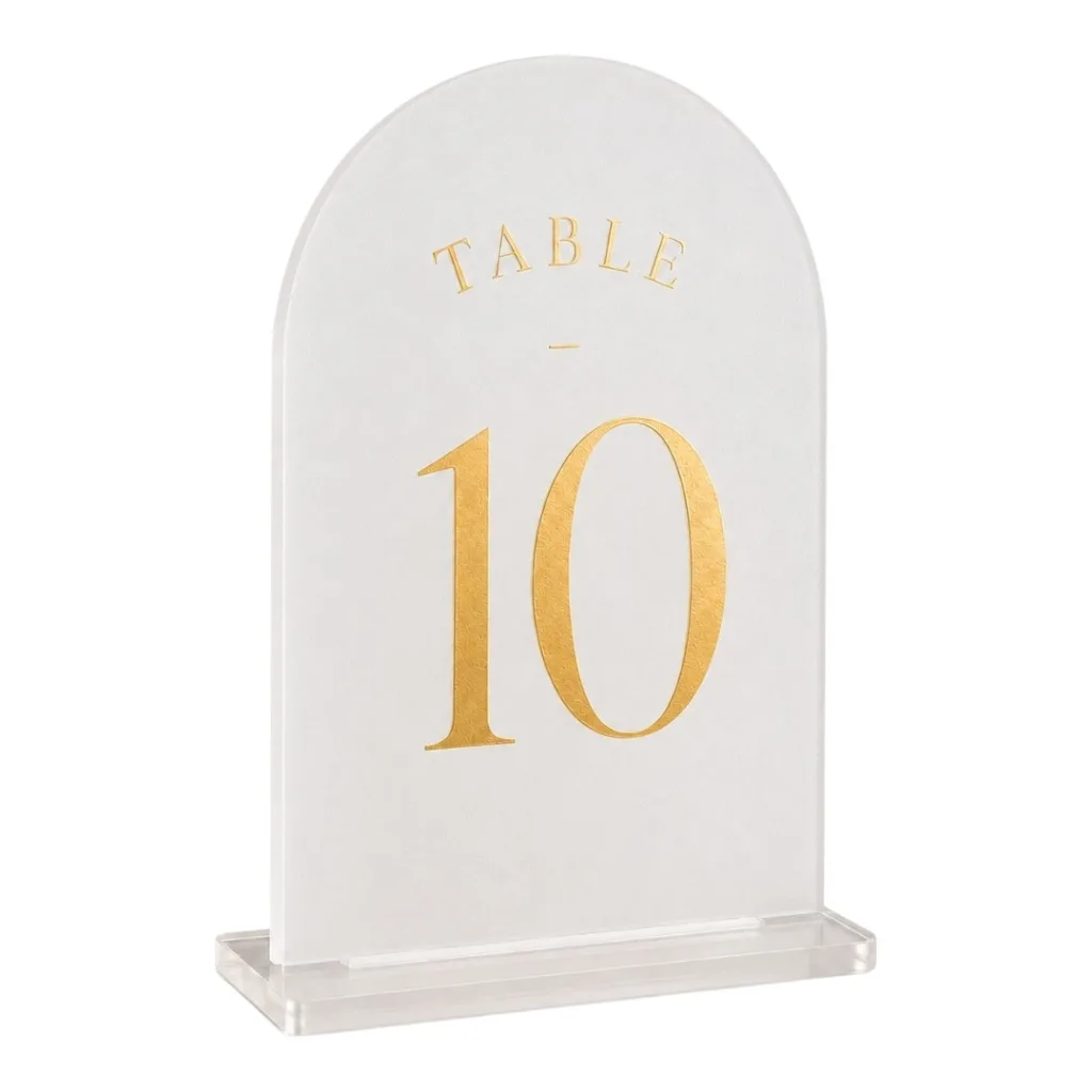 Matte table numbers (1-14)