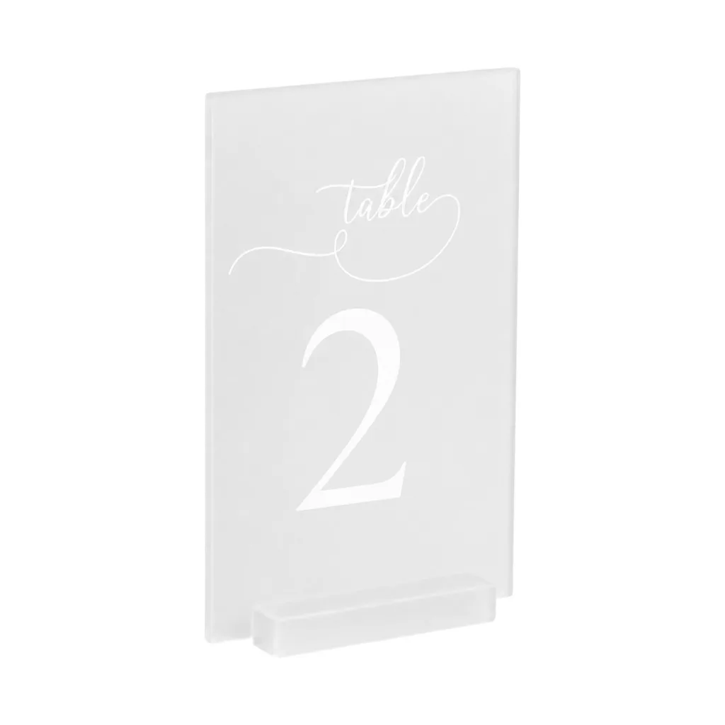 Matte table numbers (1-15)