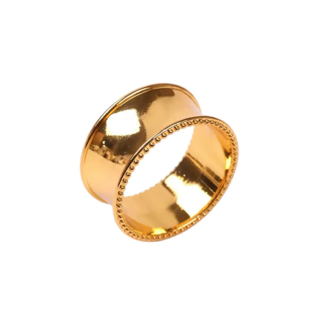 Gold napkin ring