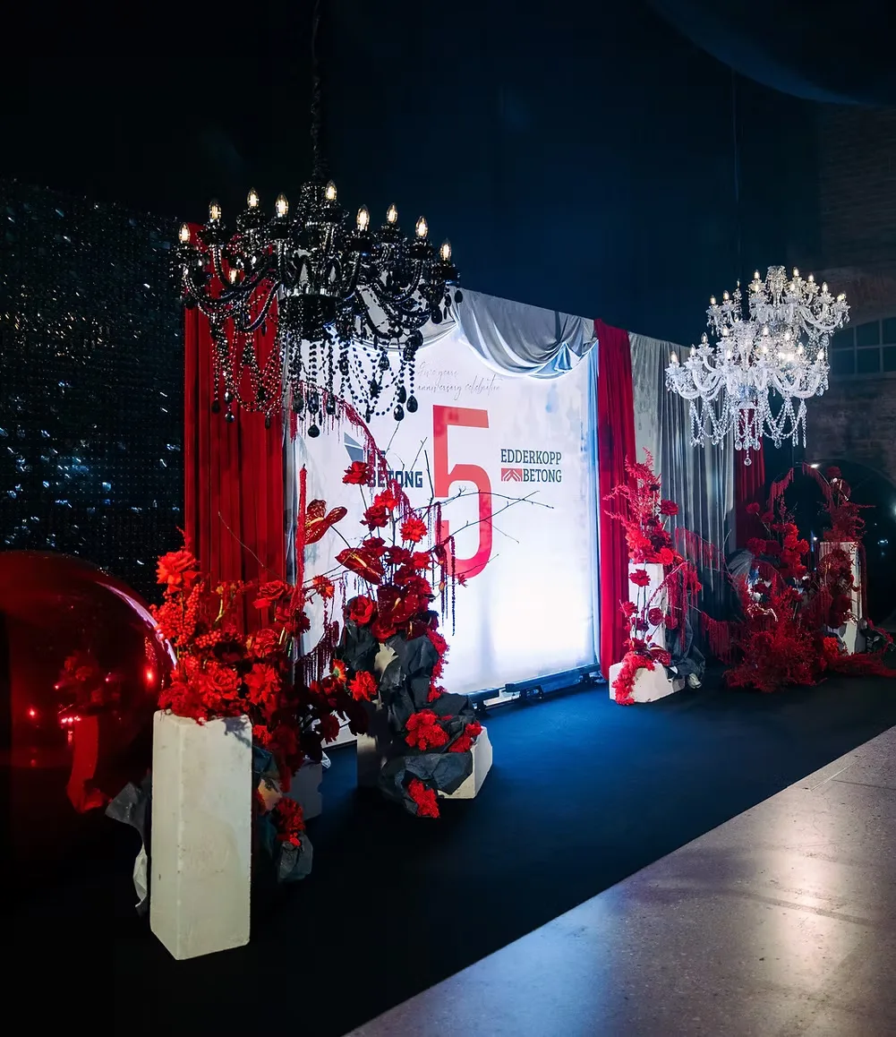 Crystal white chandelier — event decor rental