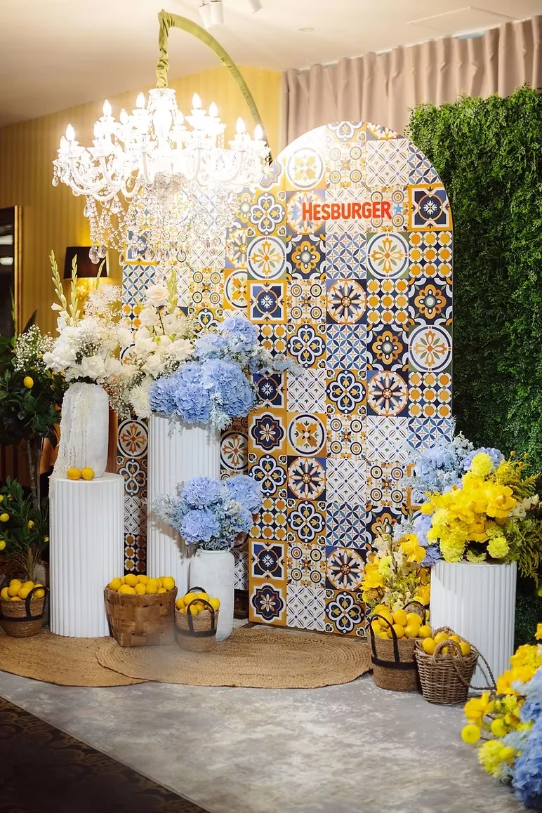 Crystal white chandelier — event decor rental