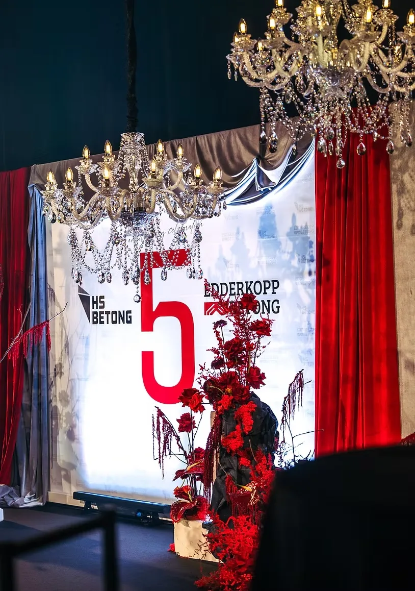 Crystal white chandelier — event decor rental