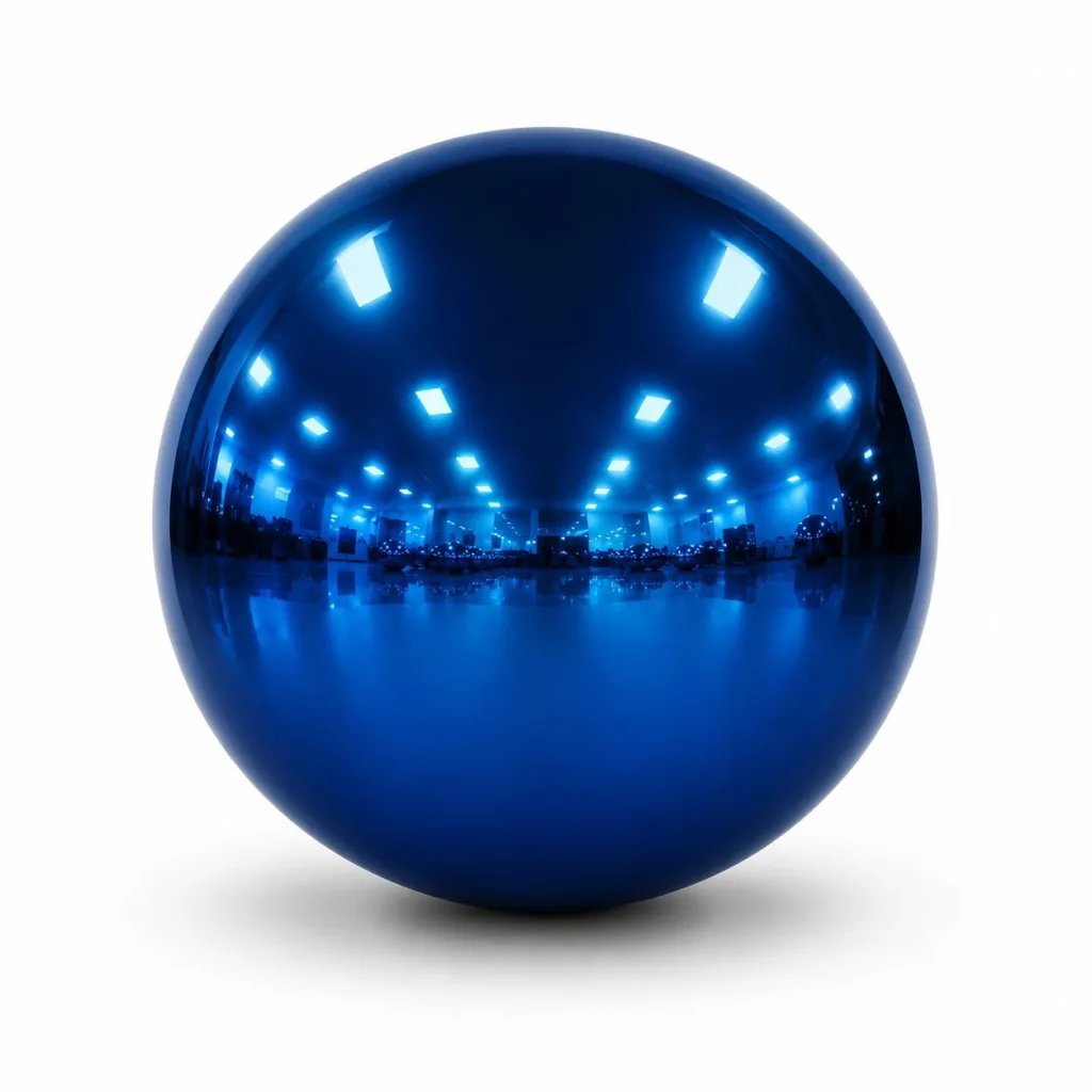 Blue inflatable balloons