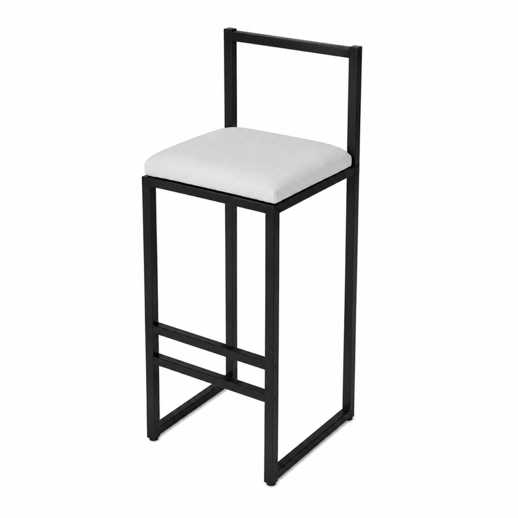 Bar stool black & white