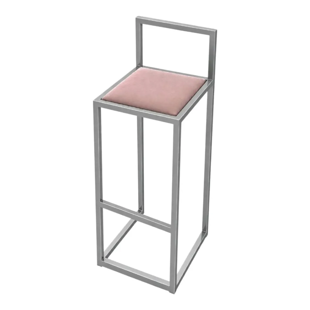 Bar stool silver