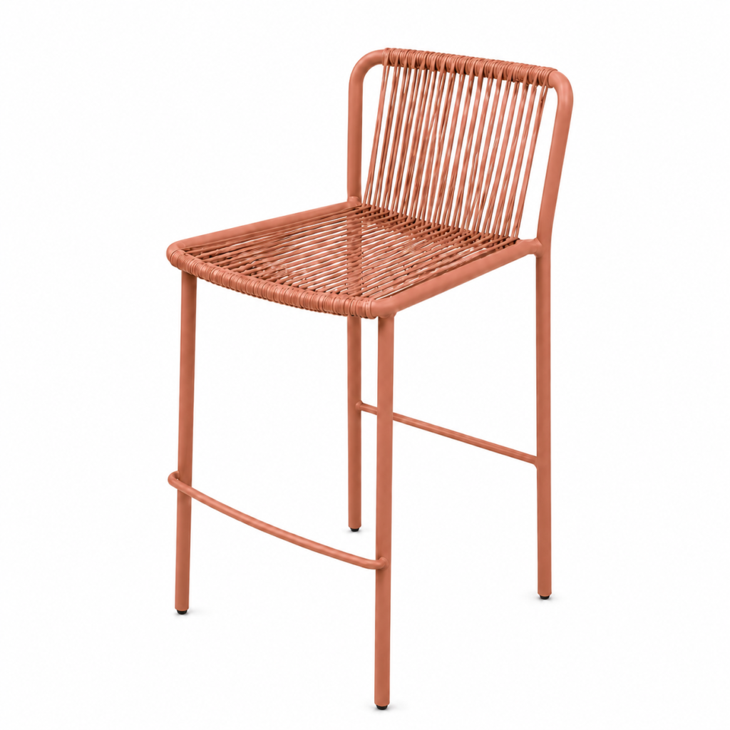Lounge area bar chair orange