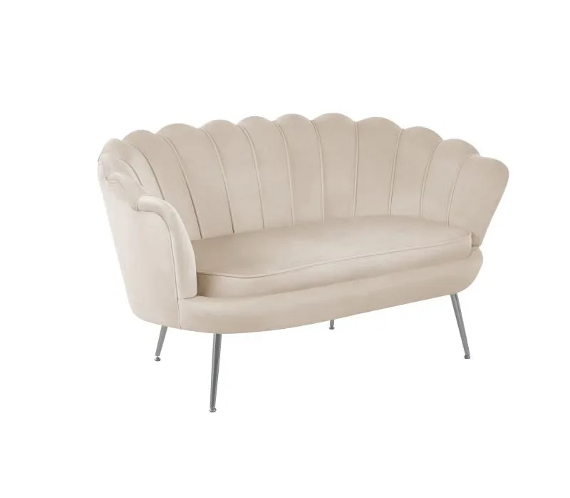 Beige lounge area double sofa