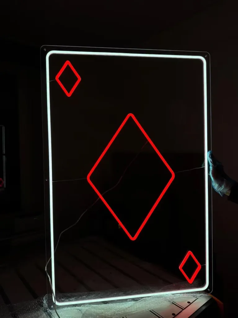 LED neon card