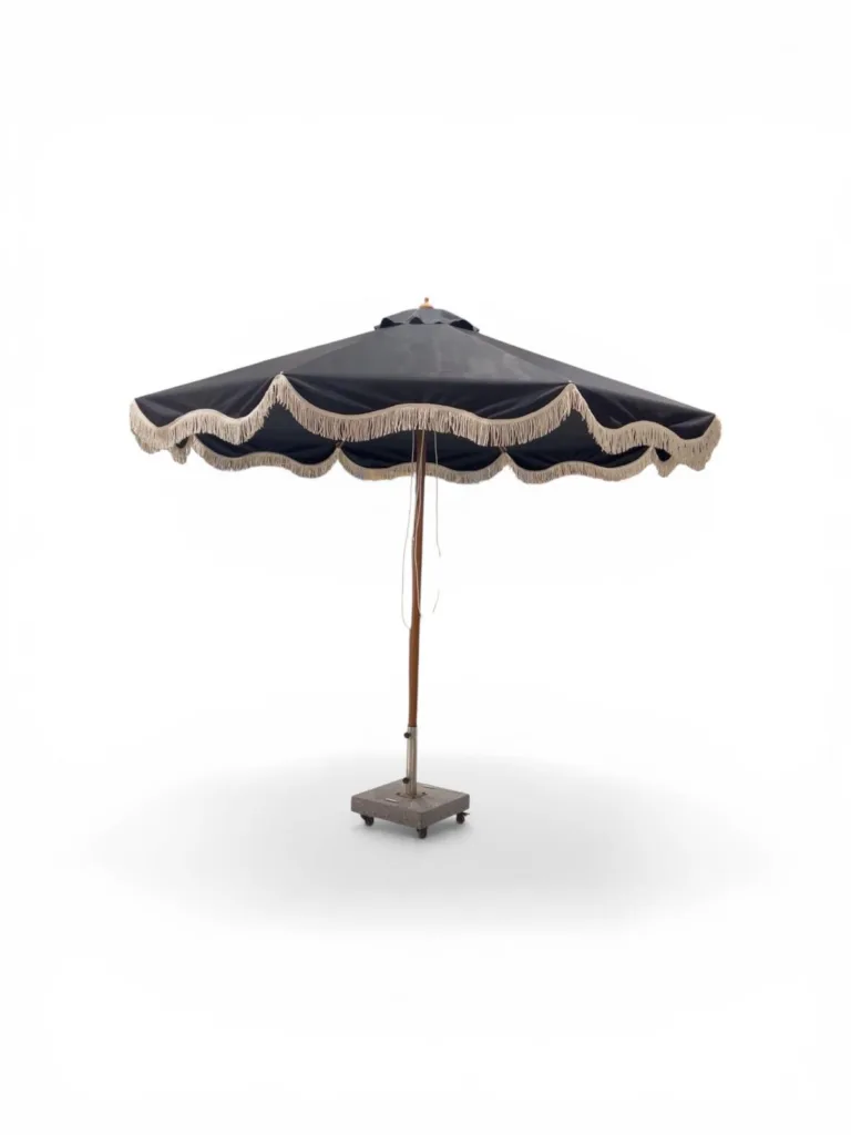 Black parasol umbrella