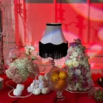 Candy container with lid — event decor rental