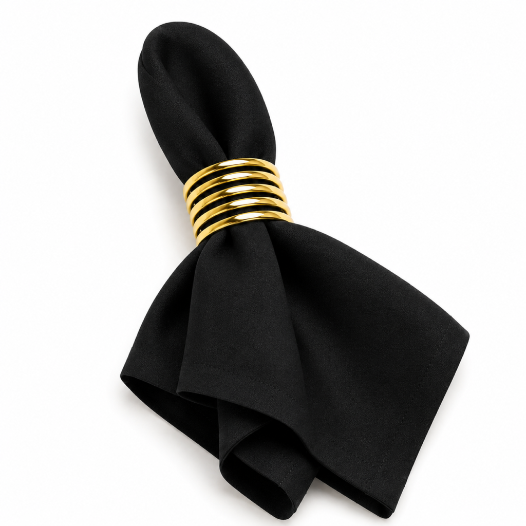 Black napkin
