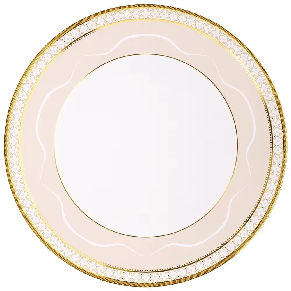 Beige charger plate