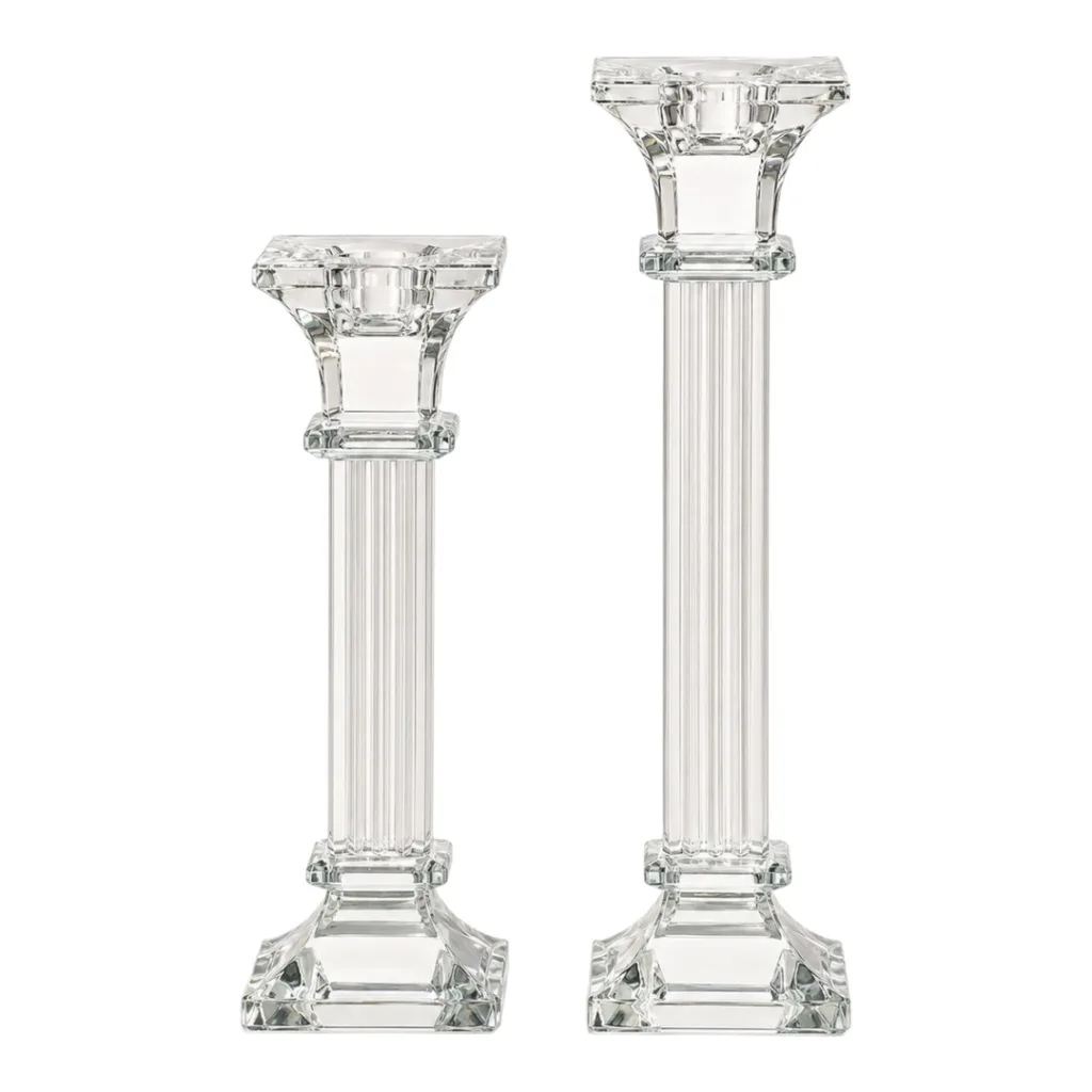 Glass candlestick