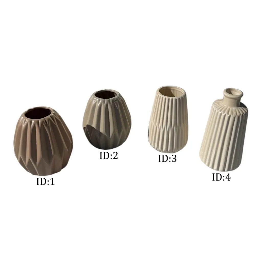 Beige vases