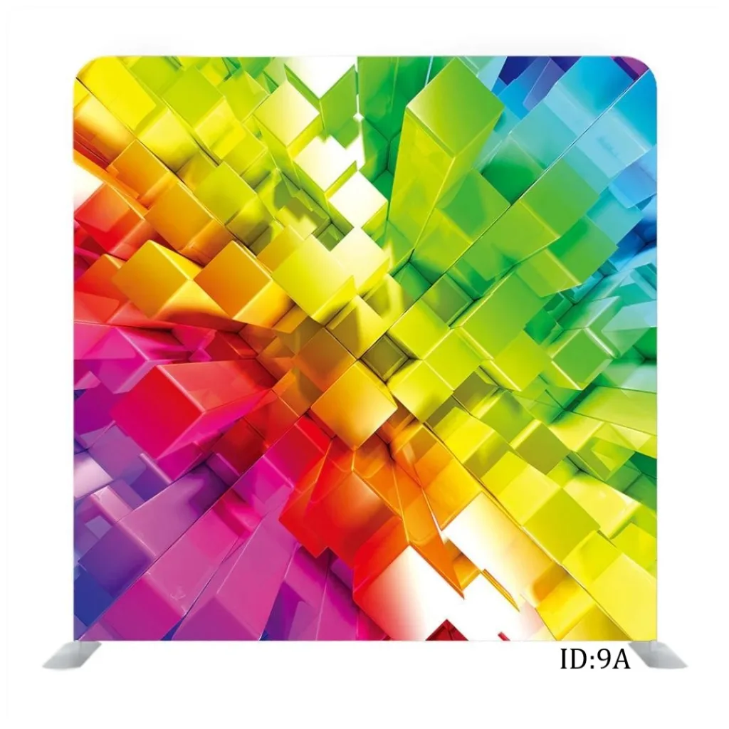 3D Multicolor fabric banner