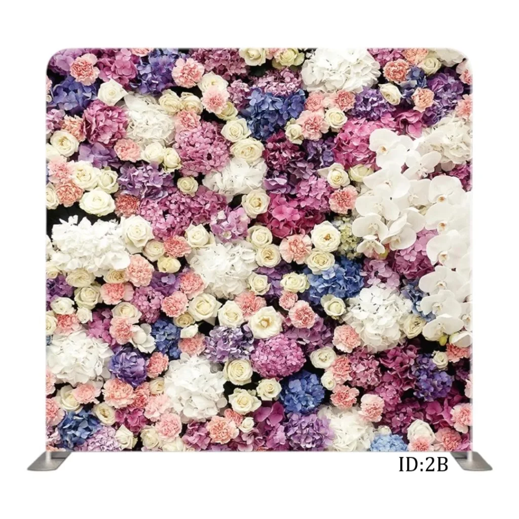 Floral fabric banner