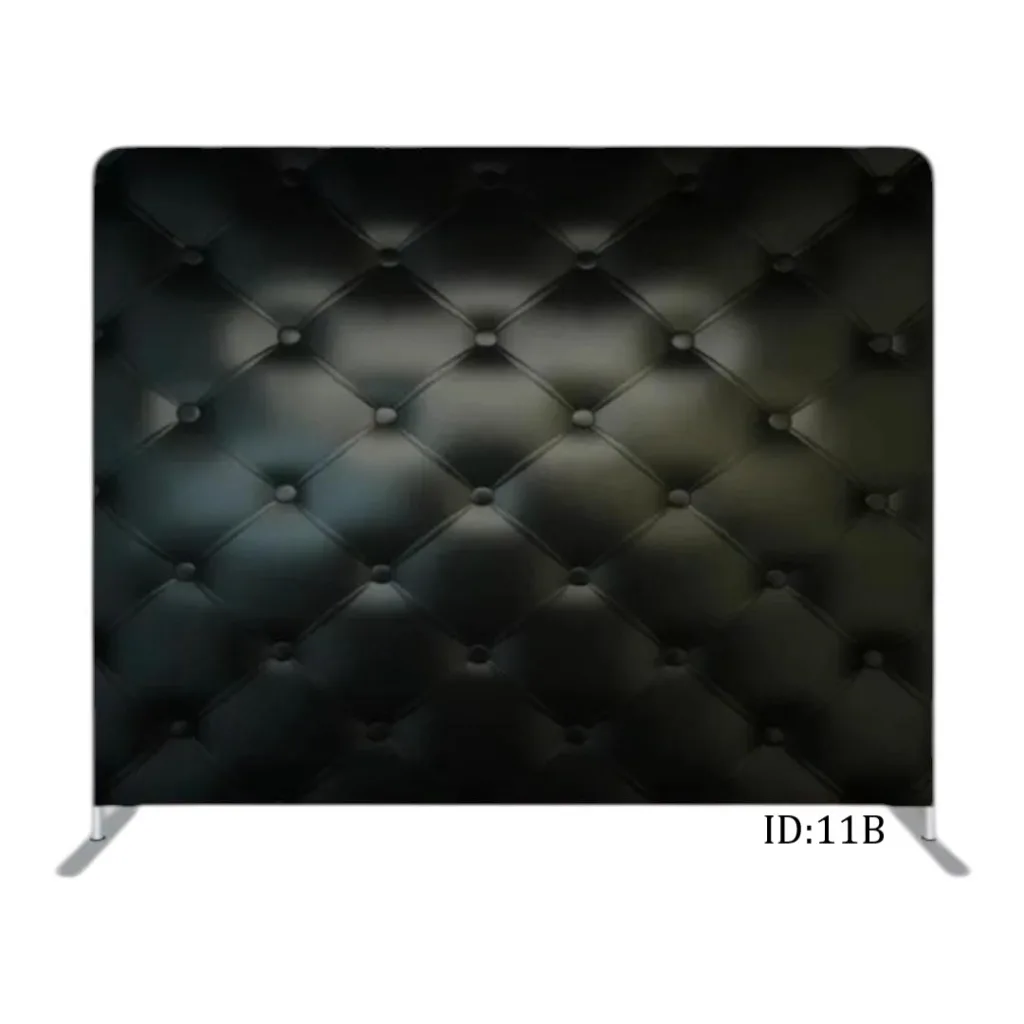 Black fabric banner
