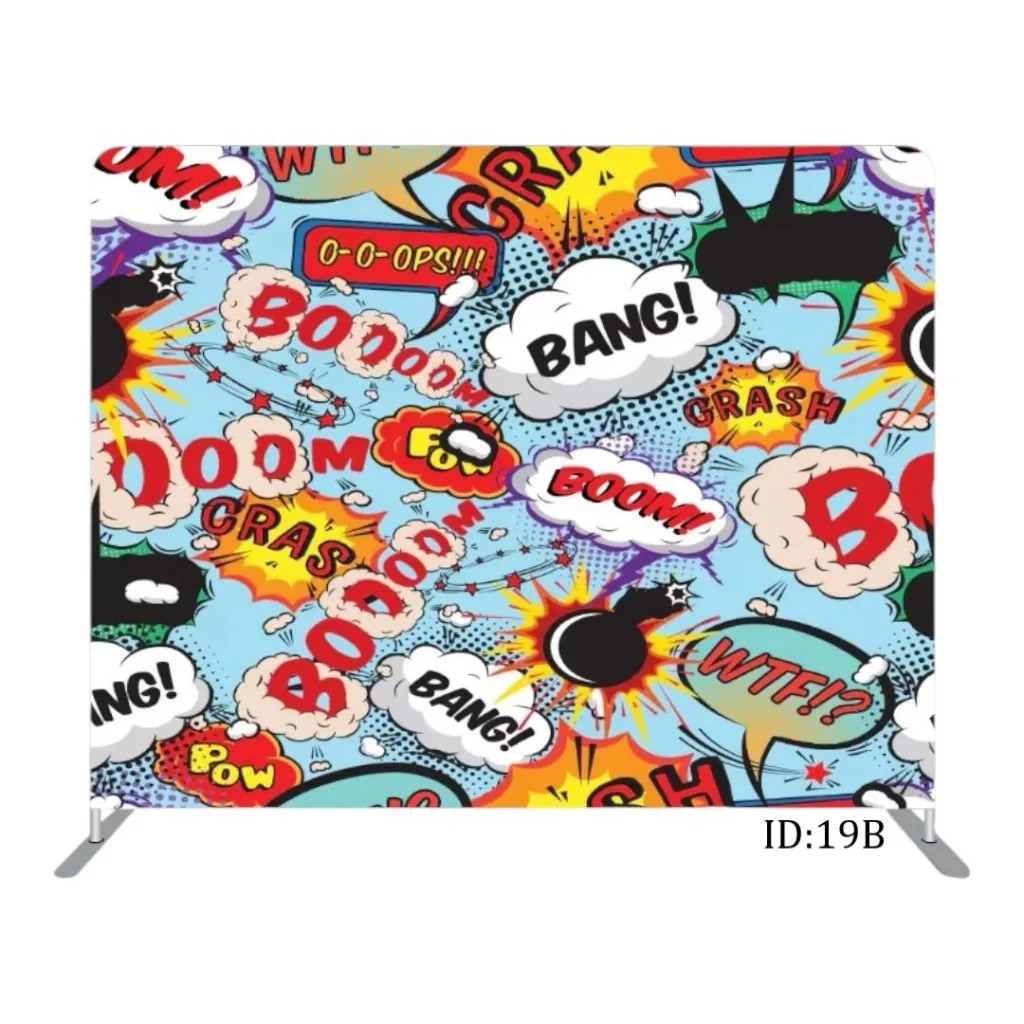 Comic strips fabric banner
