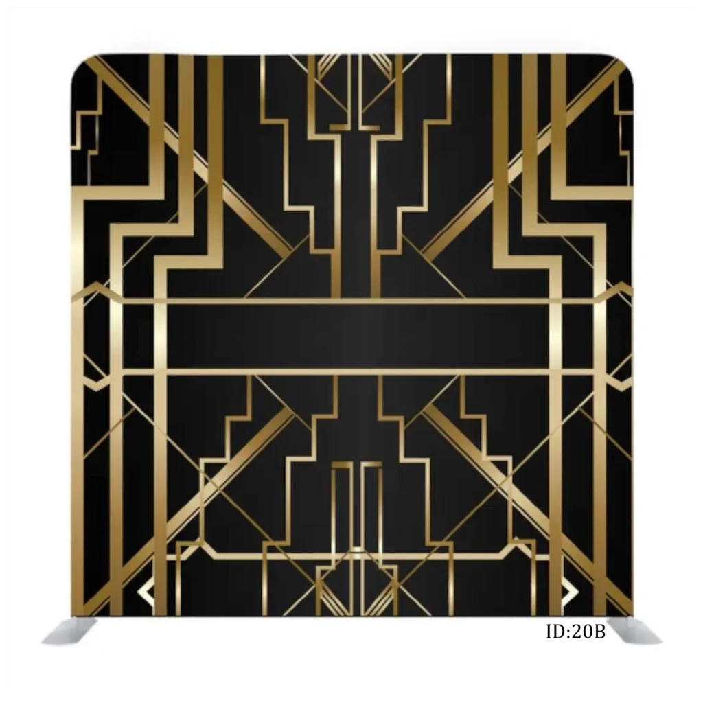 Art deco fabric banner