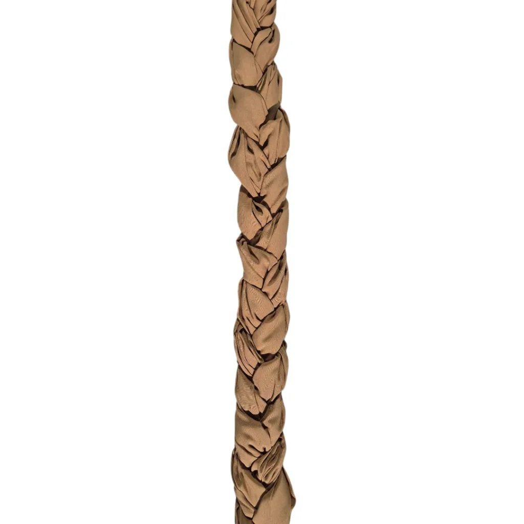 Light brown braided fabric decoration