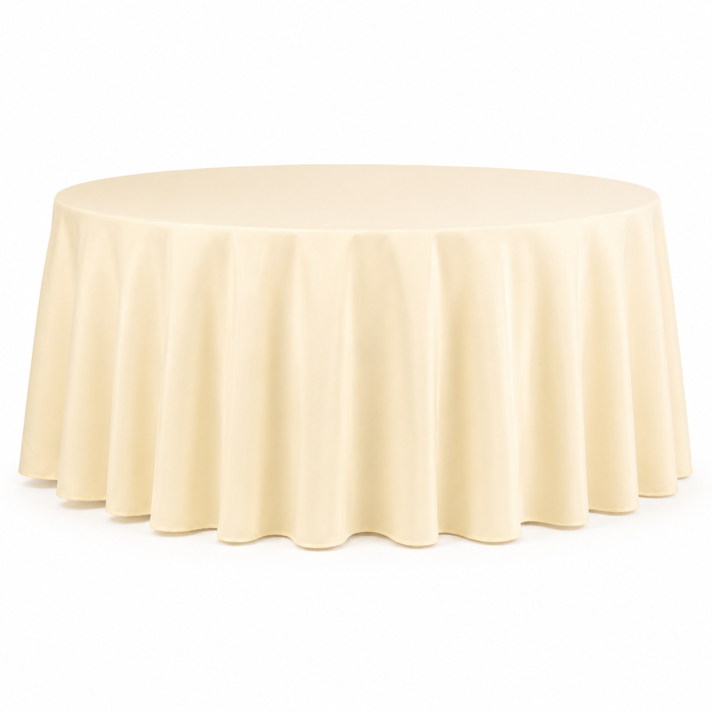 Beige tablecloth Ø320