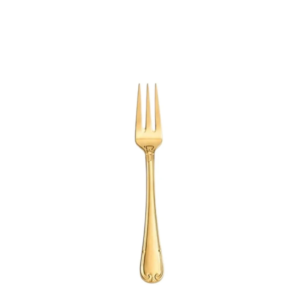 Classic gold dessert fork