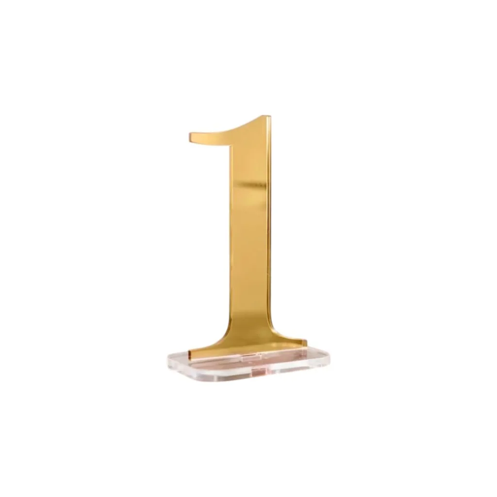 Gold table numbers (1-20)