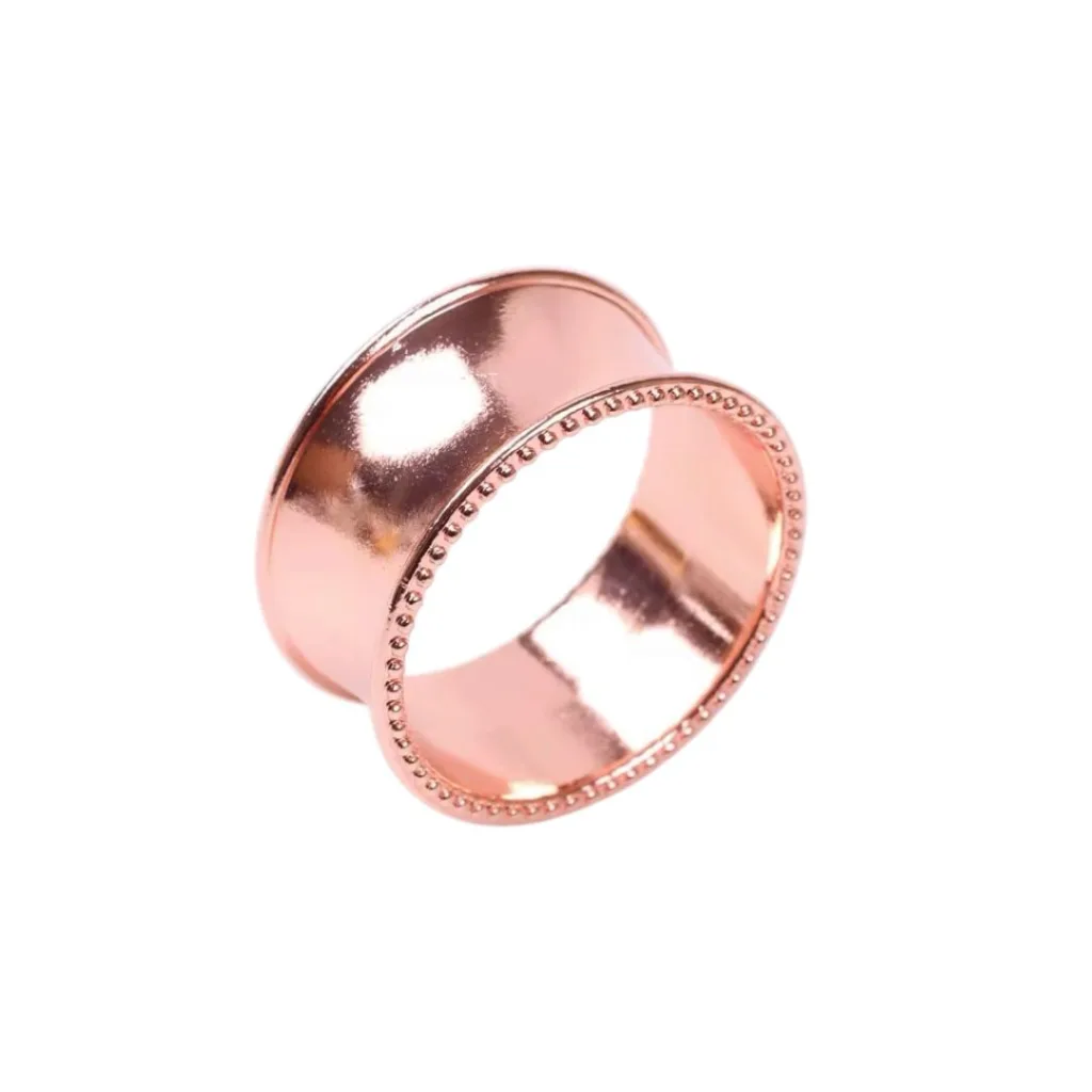 Rose gold napkin ring