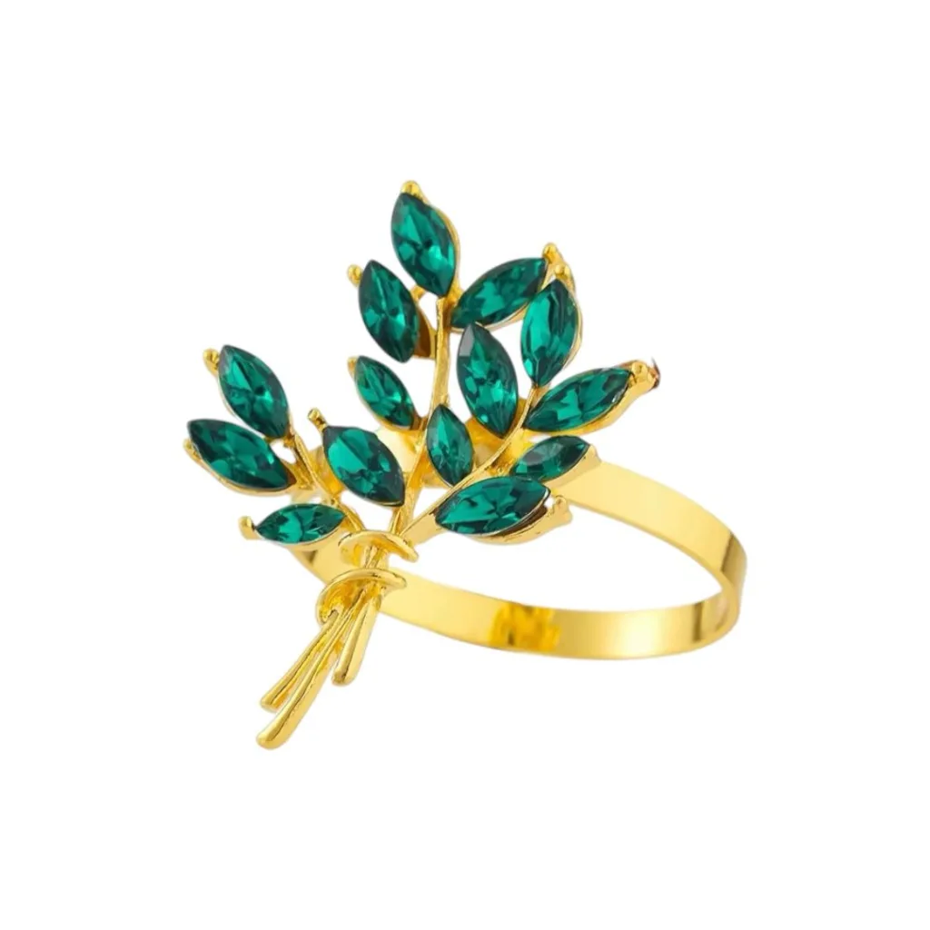 Greenery napkin ring