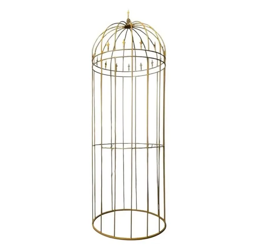 Gold metal cage