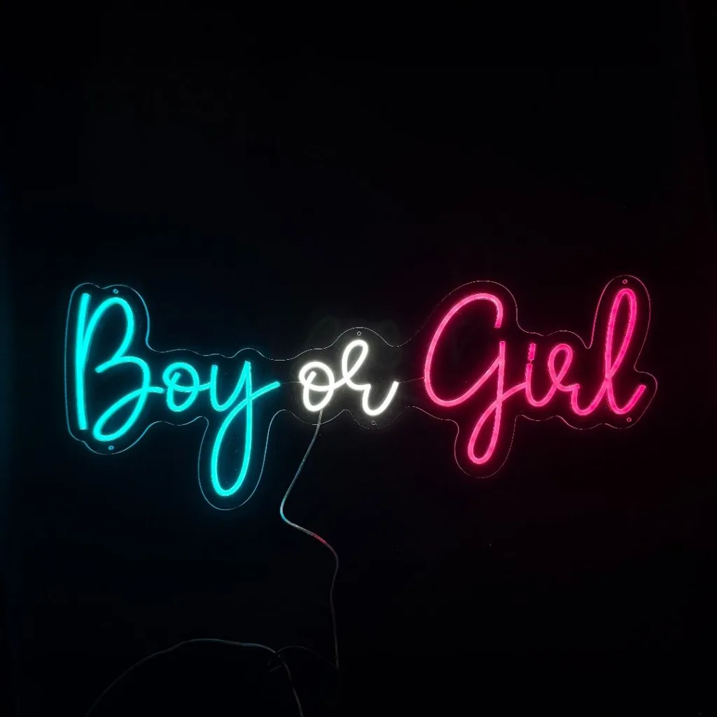 Neon sign ”Boy or Girl”