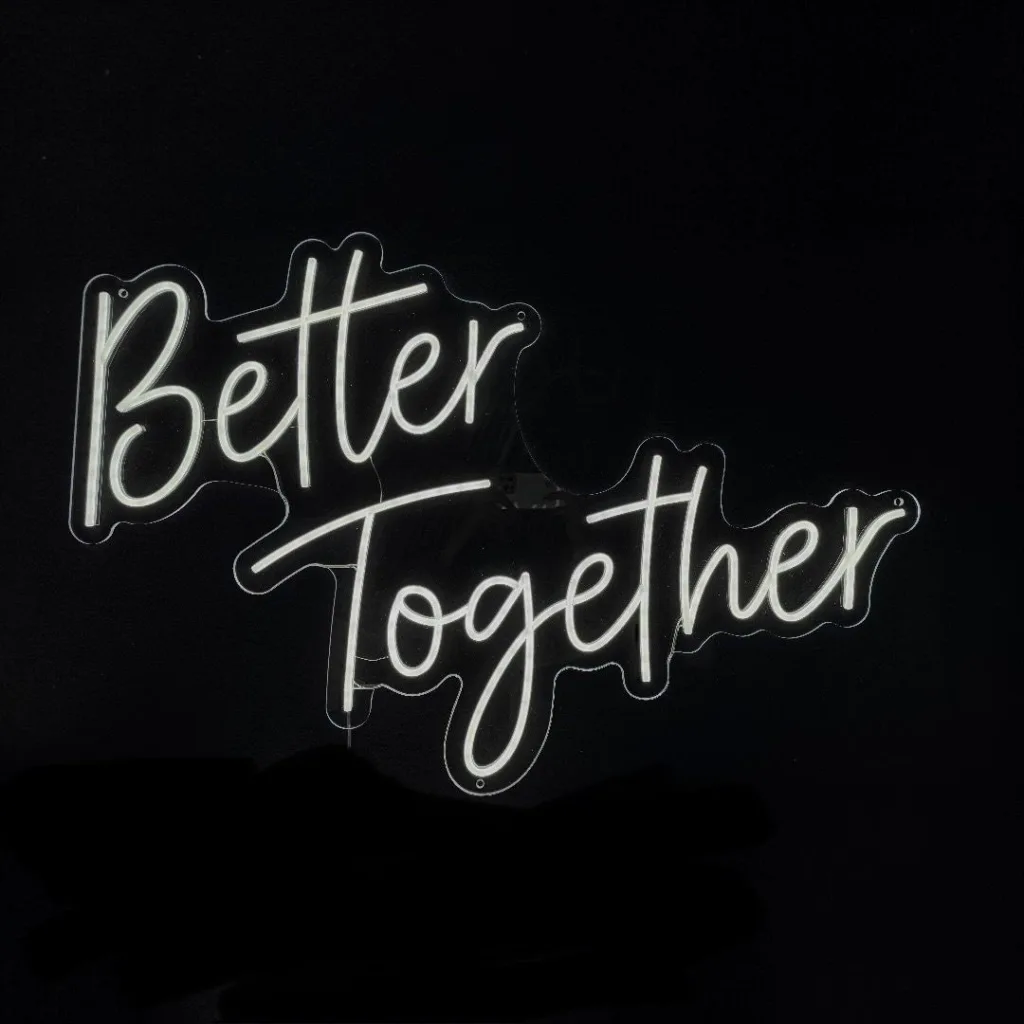 Neon sign ”Better Together”