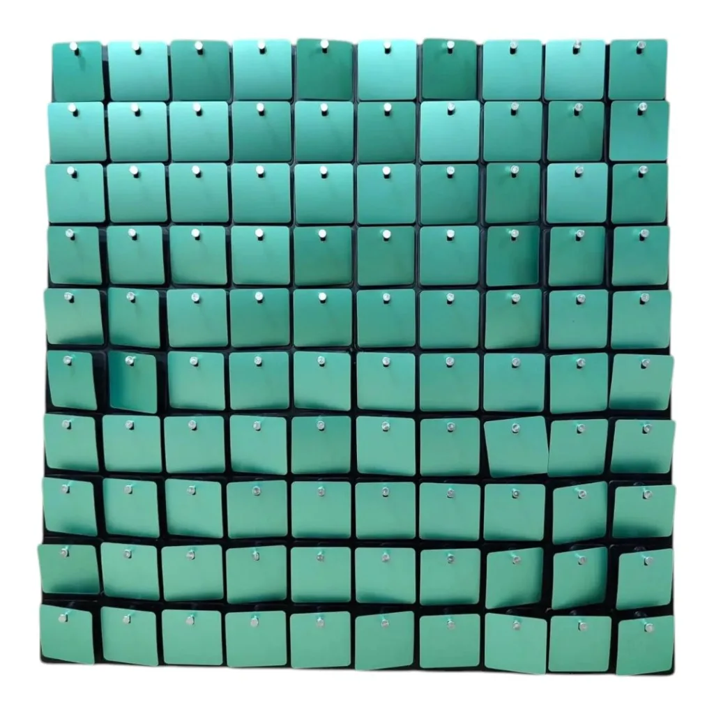 Mint sequin shimmer banner
