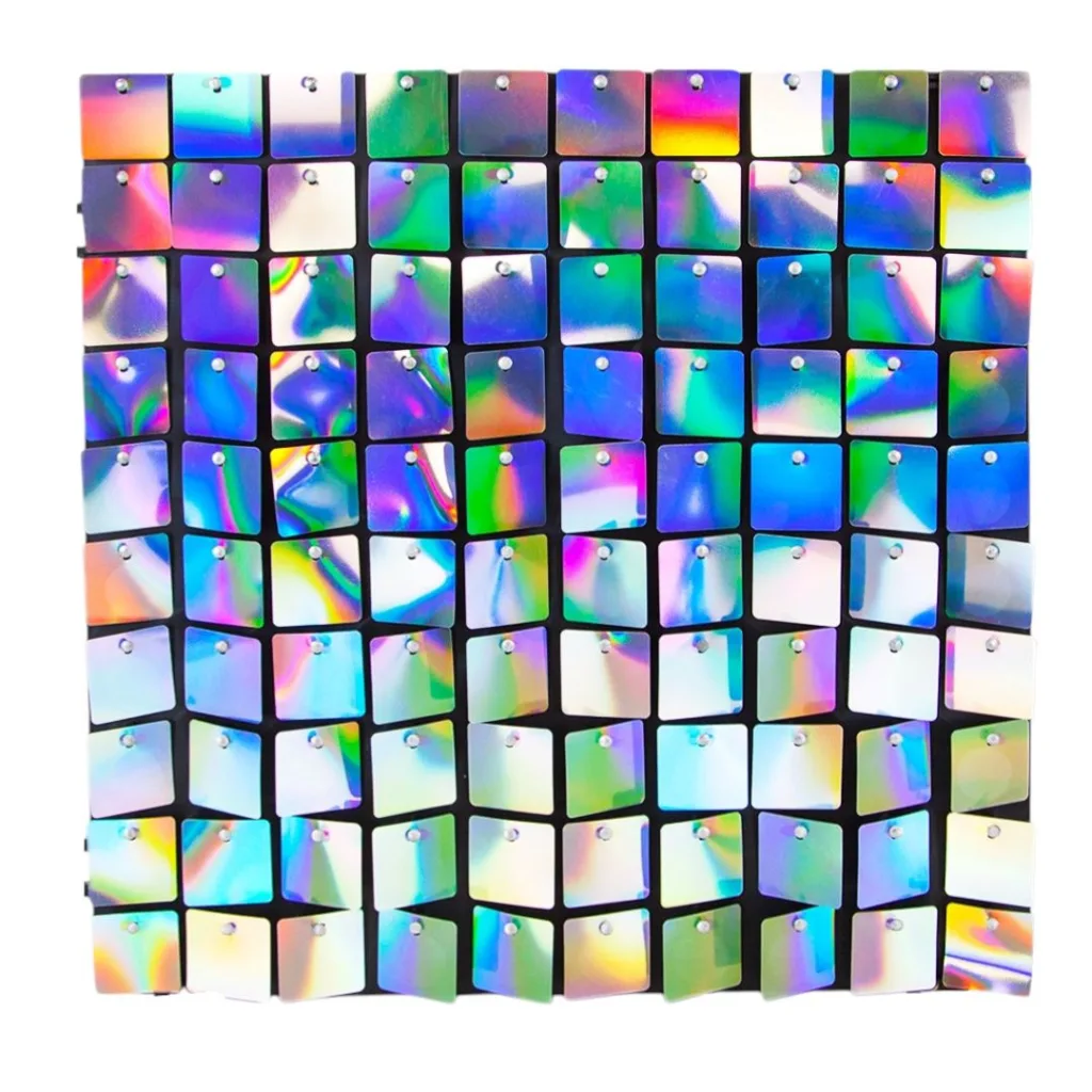 Rainbow sequin shimmer banner